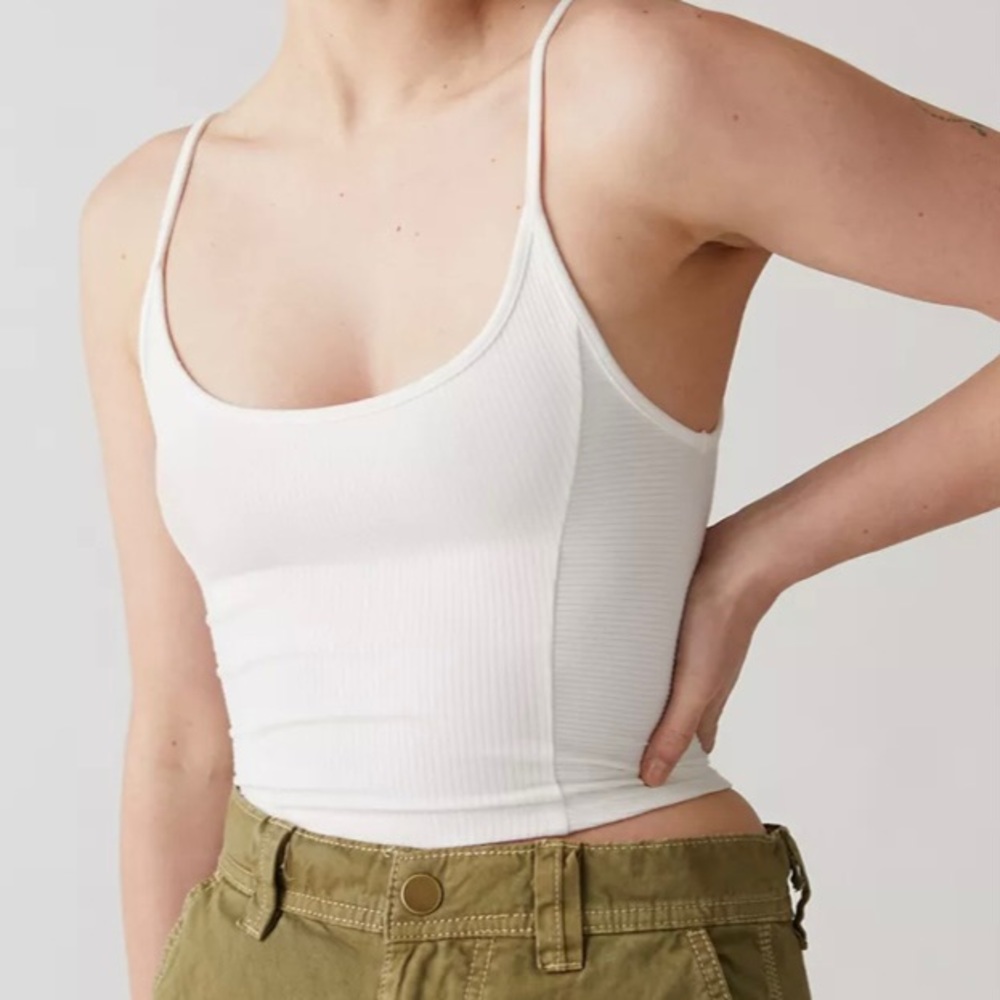 Urban Outfitters Cropped Cami in White